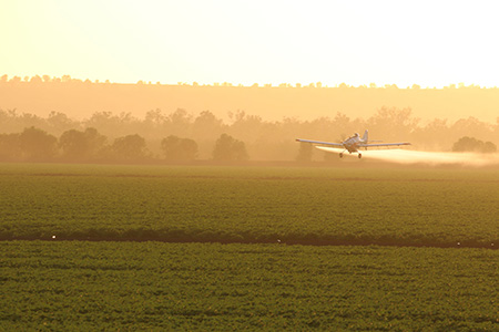 aerial crop spraying qld